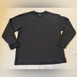 Woolrich Green Label Grey Longsleeve Pocket Tee Shirt Men’s XL